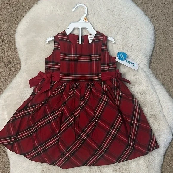 Carter's | Dresses | Baby Girl Christmas Plaid Dress 2 Months | Poshmark